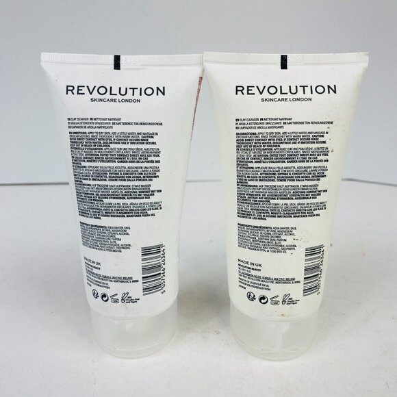 Revolution Skincare London Mattifying Pink Clay Cleanser 5.07 Fl Oz Vegan & Crue - Picture 5 of 5